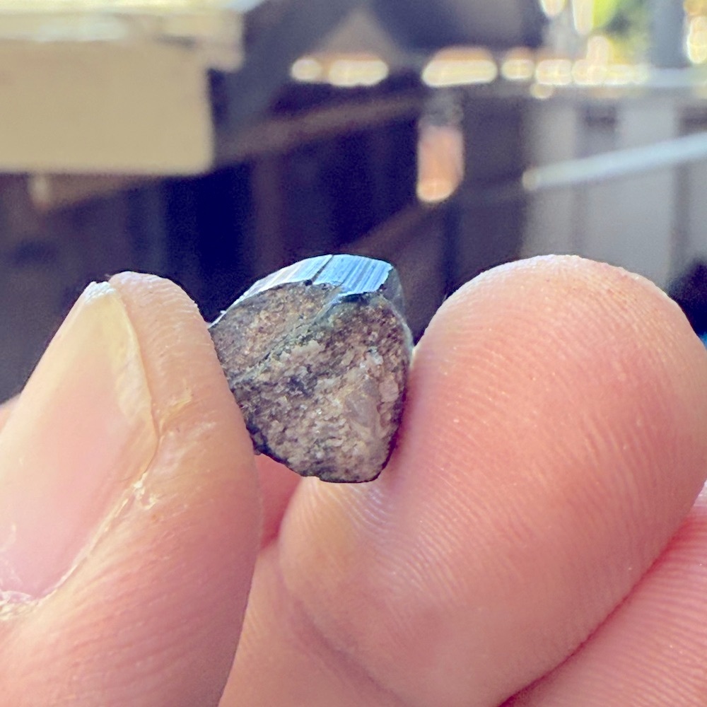 11 Carat Natural Indicolite Blue Tourmaline Crystal From Kunar Afghanistan - Picture 12 of 12